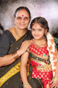 Ankita with her Grandma